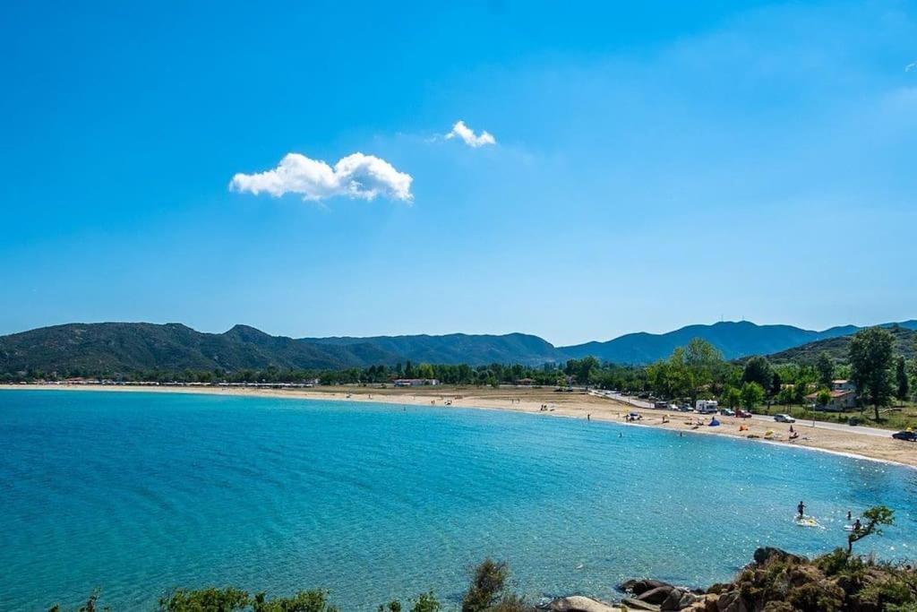 Traditionelles Appartement Athos Shadow Am Meer Paralia Sikias Exterior foto